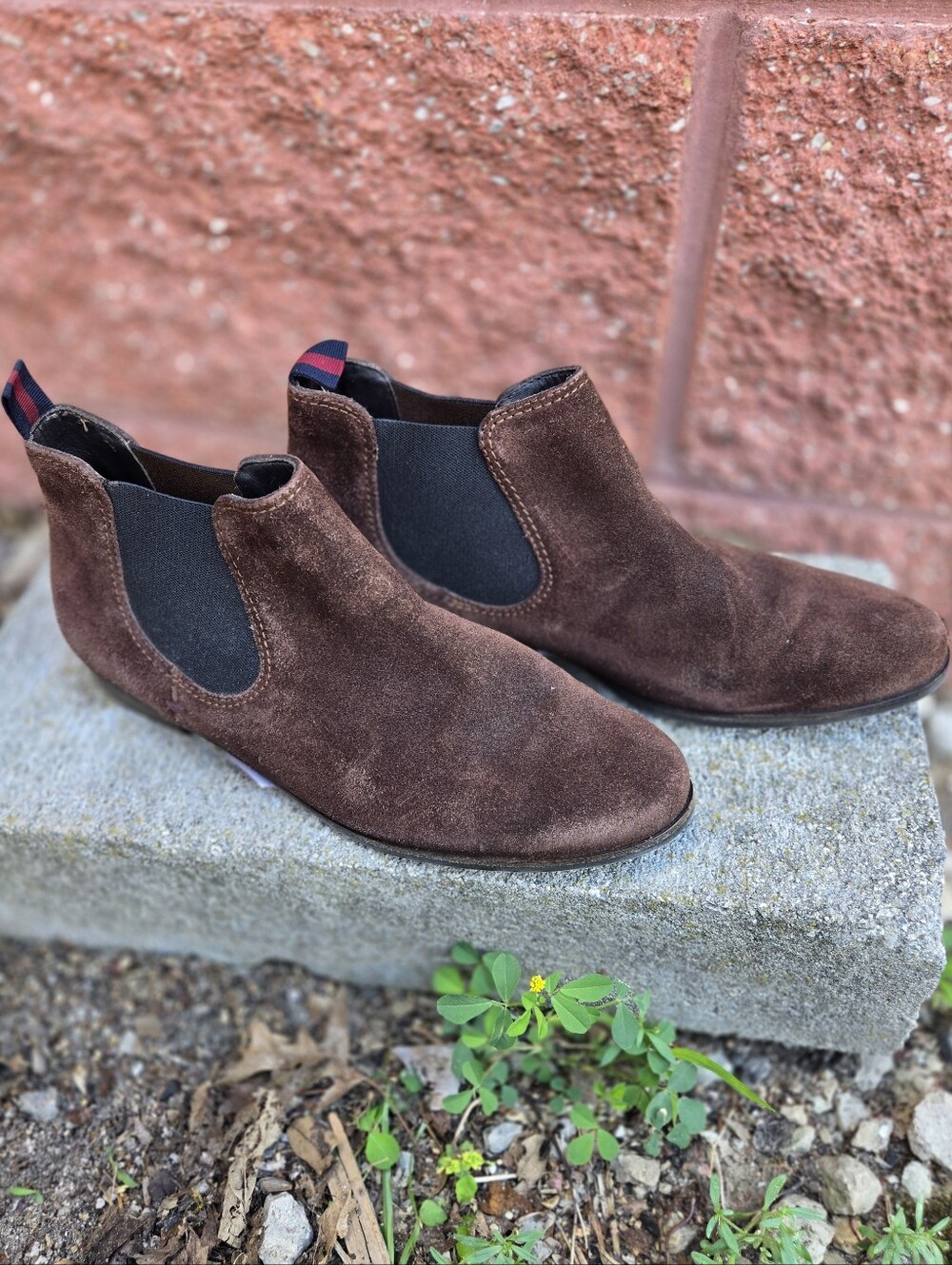 Paul Green NISHA BOOT Brown Suede Ankle Flat Boots sz 5 $320 Pull On Woman's